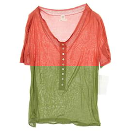 Hermès-Hermes Knit Silk Top-Brown