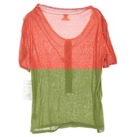 Hermès-Hermes Knit Silk Top-Brown