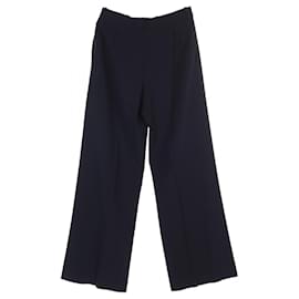 Céline-Celine Wool Pants-Blue,Navy blue