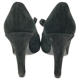 Louis Vuitton-Louis Vuitton Suede Pumps-Black