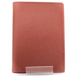 Housse de carnet en cuir Hermès Marron