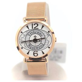 Vivienne Westwood World Orb Edelstahl-Uhr Weiß