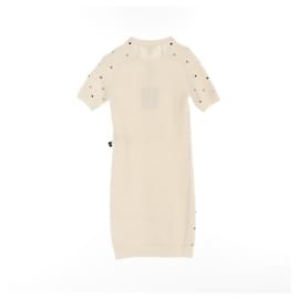 Louis Vuitton-Louis Vuitton RW232W ANA FPKD13 Wool Cashmere Dress-Other,Cream