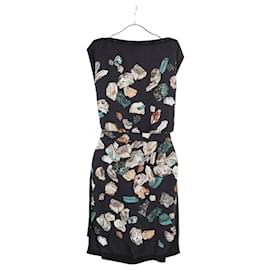 Hermès-Hermes Twillene Silk Wool Dress-Black,Multiple colors