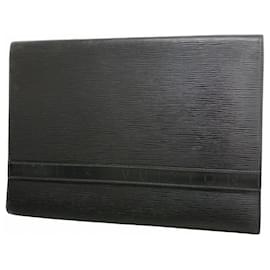 Louis Vuitton-Louis Vuitton Epi Envelope Pochette Clutch Bag-Black
