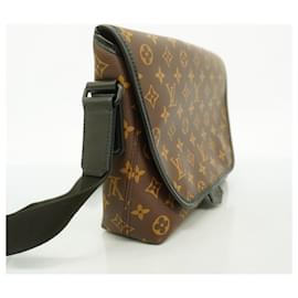 Louis Vuitton-Louis Vuitton Monogram Macassar Magnetic Shoulder Bag-Brown,Black