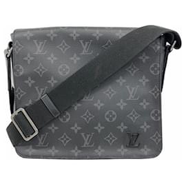 Louis Vuitton-Louis Vuitton Monogram Empreinte District PM Shoulder Bag-Black