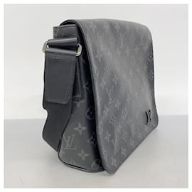 Louis Vuitton-Louis Vuitton Monogram Empreinte District PM Shoulder Bag-Black