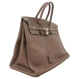 Hermès-Hermes Birkin 40 Togo Havana Handbag-Brown