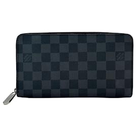 Louis Vuitton-Louis Vuitton Damier Graphite Long Bill Wallet-Black,Damier ebene