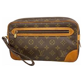 Louis Vuitton-Louis Vuitton Monogram Marly Dragonne GM Clutch Bag-Brown