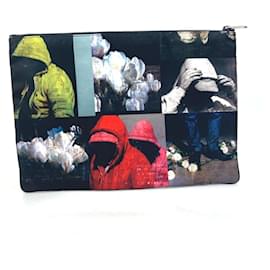 Christian Dior-Christian Dior Dior François Barr Pouch Clutch Bag-Black,Multiple colors