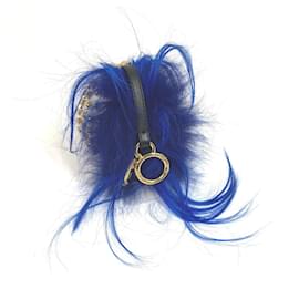 Fendi-Fendi Karl Lagerfeld Studded Panquito Keychain Bag Charm-Multiple colors