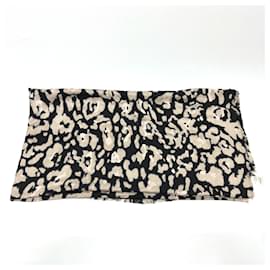 Christian Dior-Christian Dior Leopard Print Large Shawl-Beige