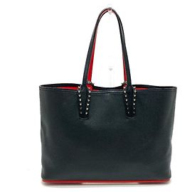 Bolso/Tote Cabata Small con Estampas Spike de Christian Louboutin Negro Roja
