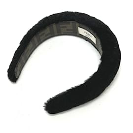 Fendi-Fendi Black Fur Headband-Black