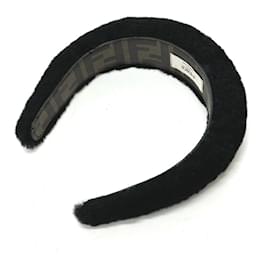 Fendi-Fendi Black Fur Headband-Black