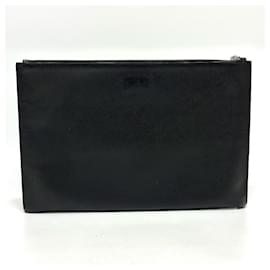Prada-Prada 2NG001 Logo Rabbit Clutch Bag-Black