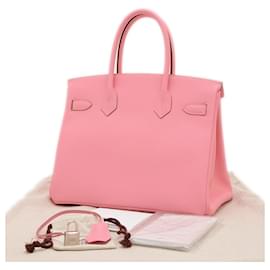 Hermès-Hermes Birkin 30 Handbag in Rose Confetti-Pink