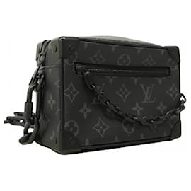 Louis Vuitton-Louis Vuitton Monogram Eclipse Mini Soft Trunk Shoulder Bag-Black