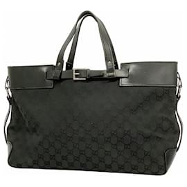 Gucci-Gucci GG Canvas Handbag-Black