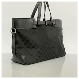 Gucci-Gucci GG Canvas Handbag-Black