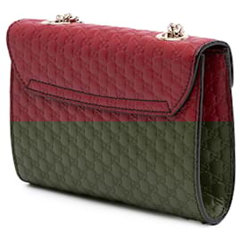 Gucci-Gucci Red Mini Microguccissima Emily Crossbody-Red