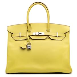 Hermès-Hermès Yellow Epsom Birkin Retourne 35-Yellow