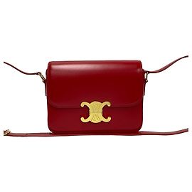 Céline Sac à épaule mini Triomphe Teen de Celine Rouge