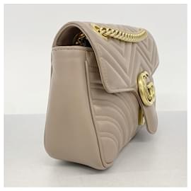 Gucci-Gucci GG Marmont Shoulder Bag-Beige