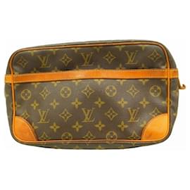 Louis Vuitton-Louis Vuitton Monogram Compiègne 28 Clutch Bag-Brown
