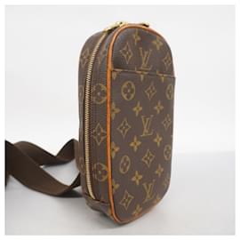 Louis Vuitton-Louis Vuitton Monogram Pochette Ganjou Body Bag-Brown