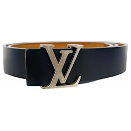 Louis Vuitton-Louis Vuitton Men's Initial Santur Belt M6901V Noir-Black