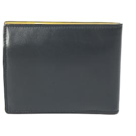 Fendi-Fendi 7M0001 Logo Bifold Wallet-Black,Yellow