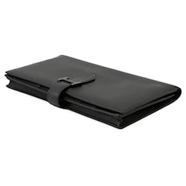 Hermès-Hermes Bearn Soufflet Long Wallet-Black