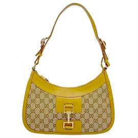 Gucci-Gucci GG Canvas Handbag 001 4128-Brown