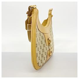 Gucci-Gucci GG Canvas Handbag 001 4128-Brown