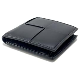 Bottega Veneta-Bottega Veneta Cassette Bi-fold Wallet-Black