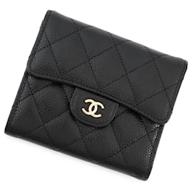 Chanel-Chanel Matelasse Coco Mark Classic Small Flap Wallet-Black