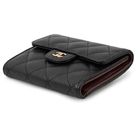 Chanel-Chanel Matelasse Coco Mark Classic Small Flap Wallet-Black