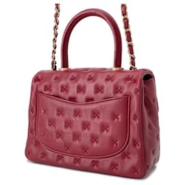 Chanel-Chanel Red Lambskin Handbag-Red