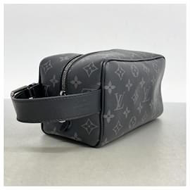 Louis Vuitton-Louis Vuitton Monogram Eclipse Rocker Top Kit Clutch Bag-Black