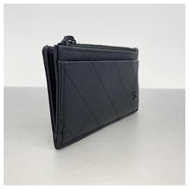 Chanel-Chanel Black Lambskin Coin Purse-Black