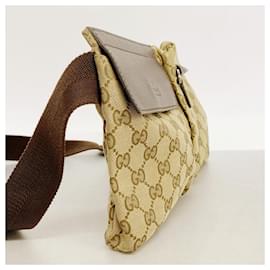 Gucci-Gucci GG Canvas Waist Bag 23566-Brown