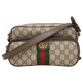 Gucci-Gucci Ophidia Shoulder Bag-Brown