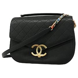 Chanel-Chanel Matelasse Shoulder Bag-Black