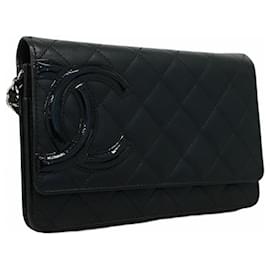 Chanel-Chanel Cambon Shoulder Wallet-Black
