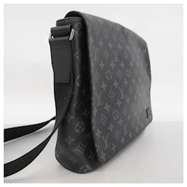 Louis Vuitton-Louis Vuitton Monogram Eclipse District MM Shoulder Bag-Black