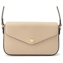 Gucci-Gucci GG Super Mini Shoulder Bag-Beige