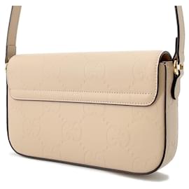 Gucci-Gucci GG Super Mini Shoulder Bag-Beige